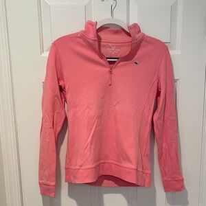 Vineyard Vines Women's Pink Quarter-Zip size XS